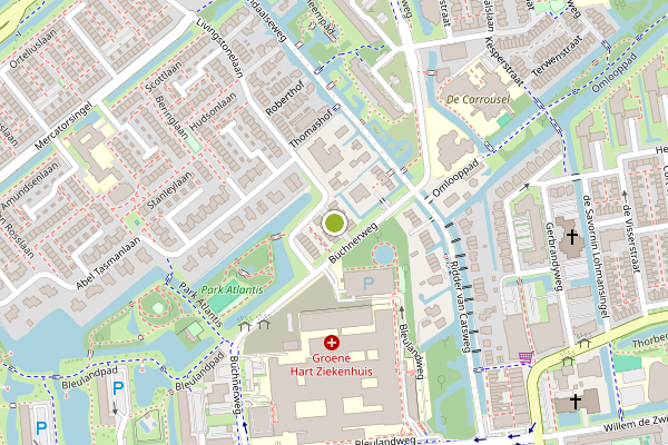 Ambulance-melding op Livingstonelaan, Gouda op 15 juni, kaart-overzicht