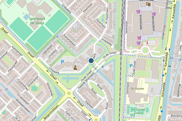 Politie-melding op Limaweg, Waddinxveen op 16 juni, kaart-overzicht