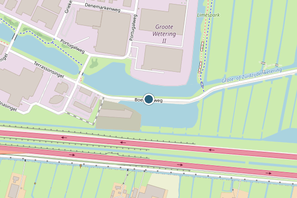 Politie-melding op Boerderijweg, Bodegraven op 17 juni, kaart-overzicht