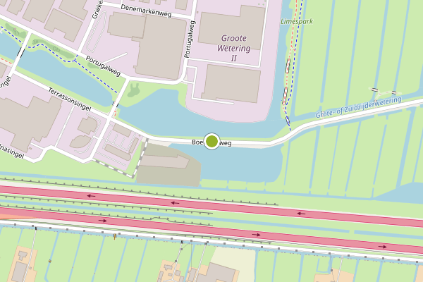 Ambulance-melding op Boerderijweg, Bodegraven op 17 juni, kaart-overzicht