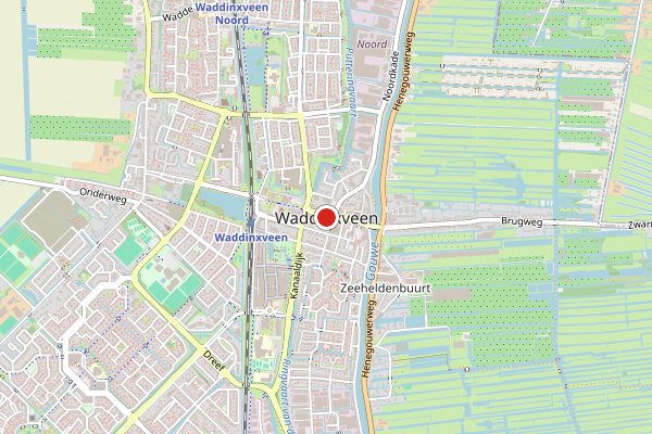 Brandweer-melding op Fazantdrmef, Waddinxveen op 19 juni, kaart-overzicht