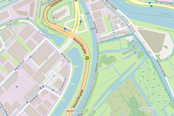 Ambulance-melding op Oost Ringdijk, Moordrecht op 21 juni, kaart-overzicht