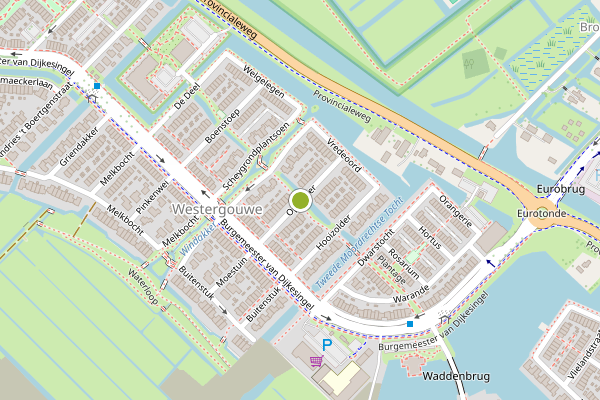 Ambulance-melding op Opkamer, Gouda op 21 juni, kaart-overzicht