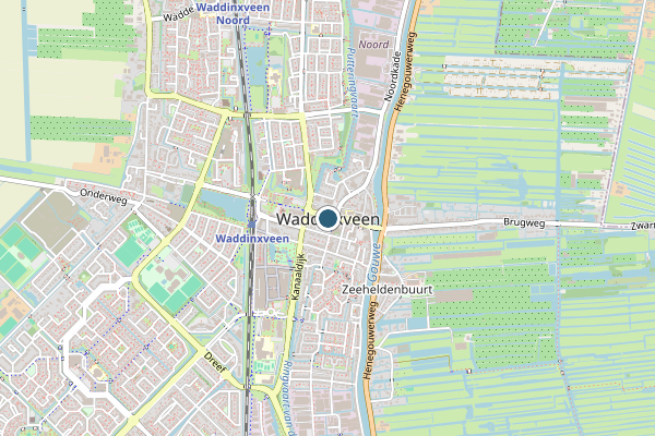 Politie-melding op Waddinxveen op 22 juni, kaart-overzicht