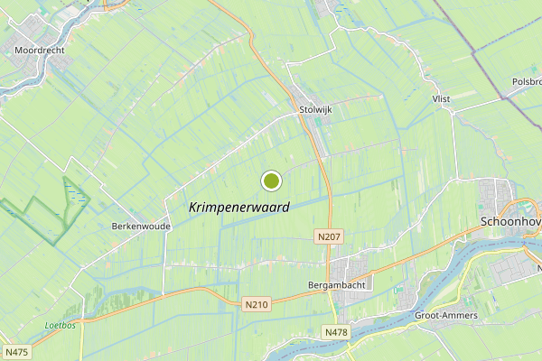 Ambulance-melding op Bilwijkerweg, Stolwijk op 22 juni, kaart-overzicht