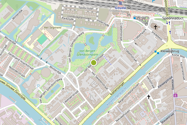 Ambulance-melding op van Beverninghlaan, Gouda op 22 juni, kaart-overzicht