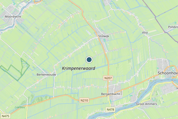 Politie-melding op Haastrecht op 24 juni, kaart-overzicht