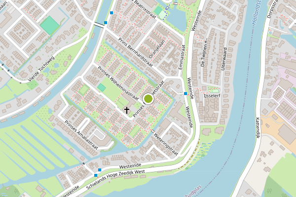 Ambulance-melding op Prinses Margrietstraat, Moordrecht op 26 juni, kaart-overzicht