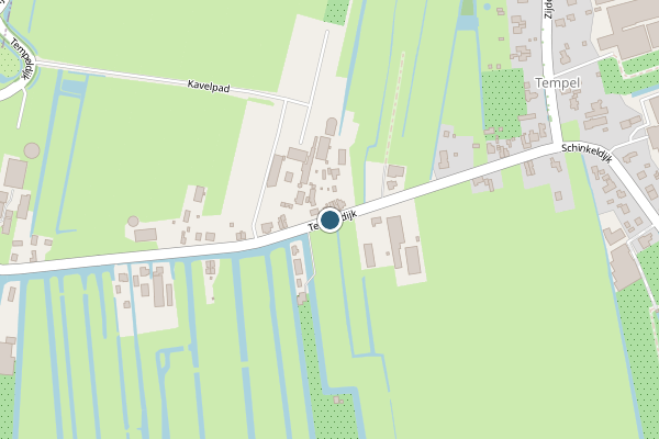 Politie-melding op Tempeldijk, Reeuwijk op 26 juni, kaart-overzicht