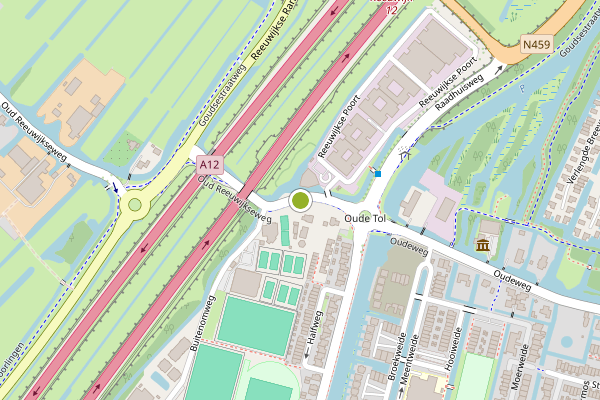 Ambulance-melding op Oud Reeuwijkseweg, Reeuwijk op 27 juni, kaart-overzicht