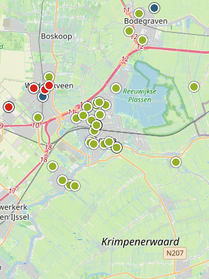 Kaart laatste meldingen P2000 Gouda
